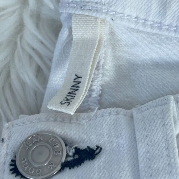 Rag & Bone Bright White Skinny Mid Rise Jeans Sz 24 - Picture 5 of 9